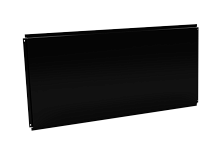 Фасадная кассета 1160х530 открытого типа, толщина 1,2 мм, RAL 9005 (Глубокий черный)