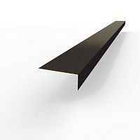 Лобовая планка (RAL 8022) оцинкованная, с порошковым покрытием 0,45 мм