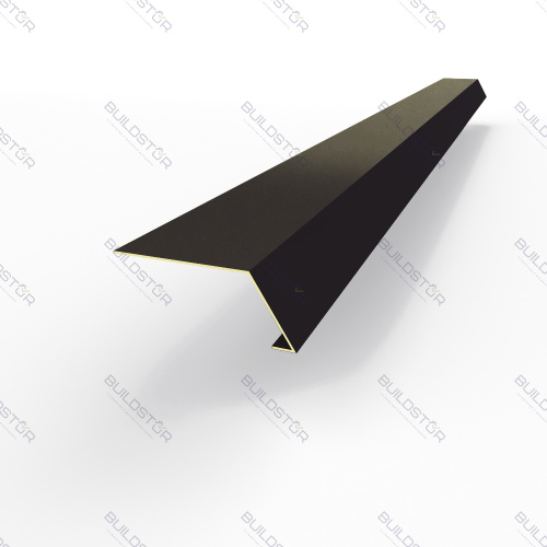 Карнизная планка RAL 8022 оцинкованная c порошковым покрытием 0,45мм