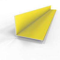 Угол внутренний RAL 1018 оцинкованный с порошковым покрытием  0,45 мм