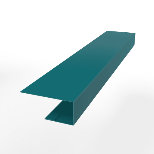 Планка завершающая оцинкованная с порошковым покрытием 0,45мм ширина менее 625 мм RAL 5021