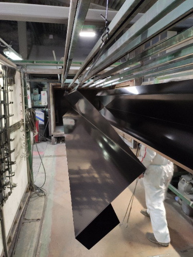 Лобовая планка (RAL 8022) оцинкованная, с порошковым покрытием 0,45 мм фото 3