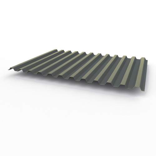 Профнастил оцинкованный с полимерным покрытием полиэстер С21 buildstor 0,65х1051мм RAL 7011 Железно-серый Профнастил оцинкованный с полимерным покрытием полиэстер С21 buildstor 0,65х1051мм RAL 7011 Железно-серый