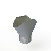 Воронка желоба оцинкованная накладная порошок ф220мм RAL 7045