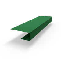 j планка RAL 6001 оцинкованная c порошковым покрытием 0,45мм