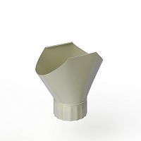 Воронка желоба оцинкованная накладная порошок ф180мм RAL 7032