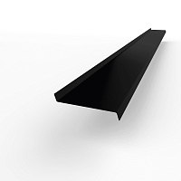 Отлив оконный оцинкованный c порошковым покрытием 0,7мм RAL 9004