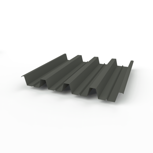 Профнастил Н60 (RAL 7022) 0,5х845мм оцинкованный, с полимерным покрытием (Полиэстер)