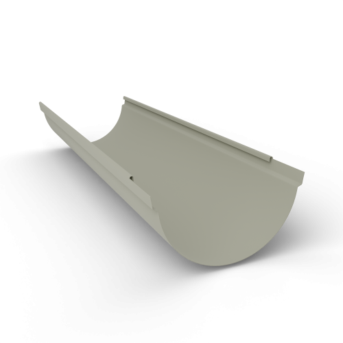 Желоб водосточный оцинкованный порошок ф180х2000мм RAL 7032