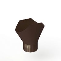 Воронка желоба оцинкованная накладная порошок ф180мм RAL 8014