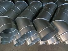 Колено водосточное оцинкованное ф120х400x400мм