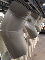 Колено водосточное оцинкованное порошок ф90мм RAL 1015