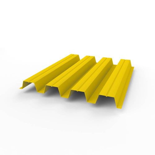 Профнастил оцинкованный с полимерным покрытием полиэстер Н57 buildstor 0,65х801мм RAL 1021 Рапсово-жёлтый