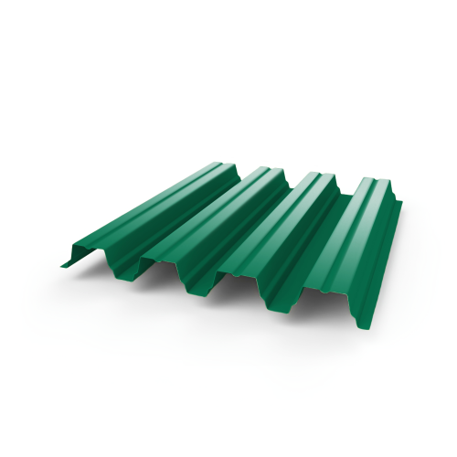 Профнастил Н75 - 0,65 (RAL 6024) с полимерным покрытием (полиэстер)