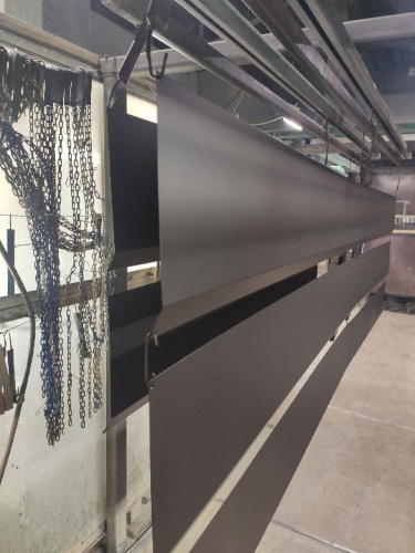 Карнизная планка RAL 7005 оцинкованная с порошковым покрытием 0,45 мм фото 2