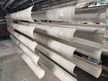 Желоб водосточный оцинкованный порошок ф220х2000мм RAL 9010