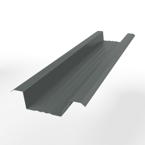 Вентилируемый прогон опорный оцинкованный с порошковым покрытием 0,45мм ширина менее 625 мм RAL 7005