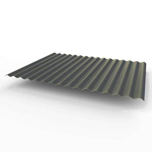 Профнастил оцинкованный с полимерным покрытием полиэстер С15 buildstor 0,7х1180мм RAL 7024 Графитовый серый