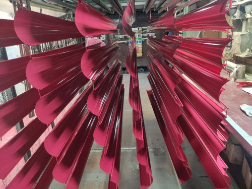 Желоб водосточный оцинкованный порошок ф220х2000мм RAL 7001 фото 3