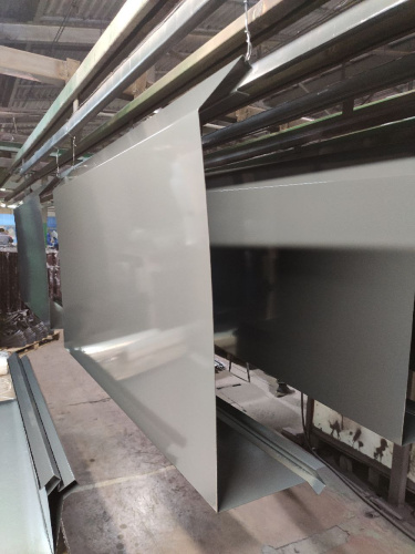 Парапет плоский RAL 7004 полиэстер 0,7 мм фото 3