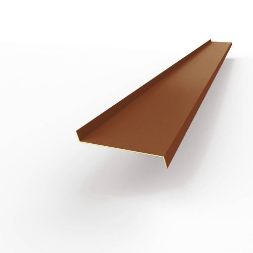 Отлив оконный оцинкованный c порошковым покрытием 0,7мм RAL 8028