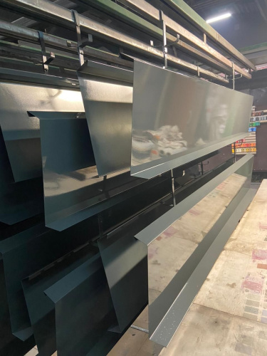 Карнизная планка RAL 7043 оцинкованная c порошковым покрытием 0,45мм фото 2