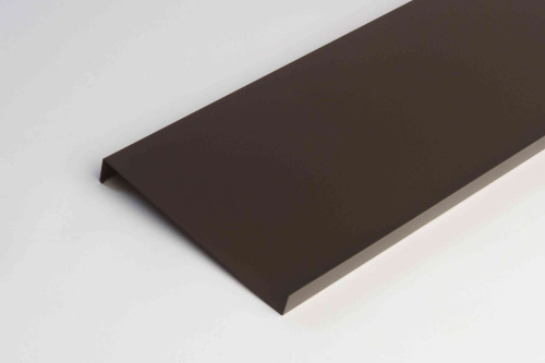 Отлив оконный оцинкованный c порошковым покрытием 1,2мм ширина менее 625 мм RAL 8019