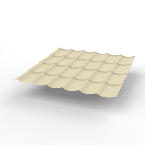 Металлочерепица Монтеррей классик оцинкованная с полимерным покрытием 0.5x1180мм  RAL 1015