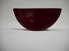 Заглушка желоба водосточного оцинкованная порошок ф120мм RAL 3005