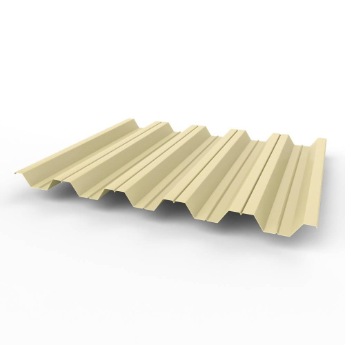 Профнастил оцинкованный с полимерным покрытием полиэстер НС35 buildstor 0,5х1060мм RAL 1015 Светлая слоновая кость
