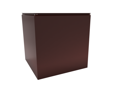 Угловая кассета 1740х1140 закрытого типа, толщина 1 мм, RAL 3009 (Оксид-красный) Угловая кассета 1740х1140 закрытого типа, толщина 1 мм, RAL 3009 (Оксид-красный)