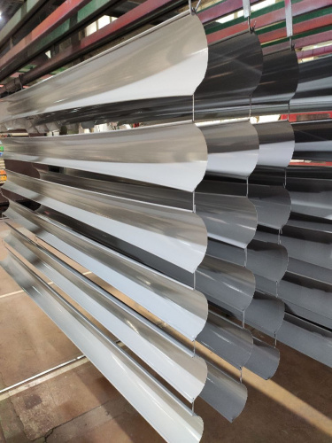 Желоб водосточный оцинкованный порошок ф180х2000мм RAL 7005 фото 9 Желоб водосточный оцинкованный порошок ф180х2000мм RAL 7005 фото 9