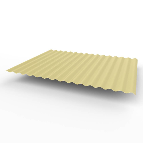 Профнастил оцинкованный с полимерным покрытием полиэстер С15 buildstor 0,5х1180мм RAL 1014 Слоновая кость