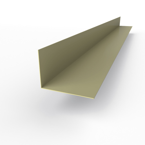 Планка угла внутренняя RAL 7034 оцинкованная c порошковым покрытием 0,45мм