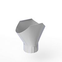 Воронка желоба оцинкованная накладная порошок ф220мм RAL 7047