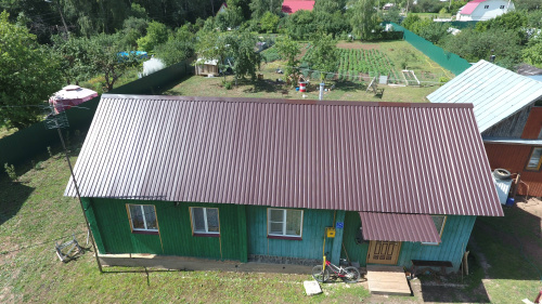 Профнастил оцинкованный с полимерным покрытием полиэстер С8 buildstor 0,35х1180мм RAL 2013 Перламутрово-оранжевый фото 2