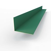 Планка угла внутренняя RAL 6000 оцинкованная c порошковым покрытием 0,45мм