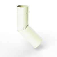 Колено водосточное оцинкованное порошок ф120мм RAL 9010