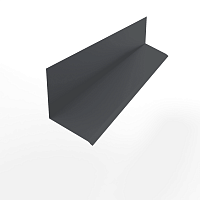 Планка примыкания к стене верхняя для фасада оцинкованная с порошковым покрытием 0,45мм RAL 7024