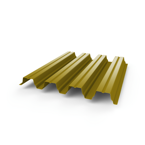 Профнастил Н75 - 0,6 (RAL 1027) с полимерным покрытием (полиэстер)