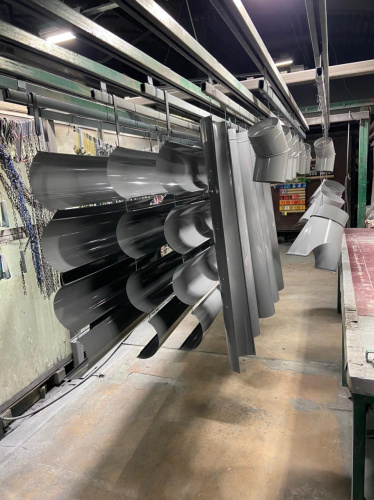 Желоб водосточный оцинкованный порошок ф220х2000мм RAL 6018 фото 6