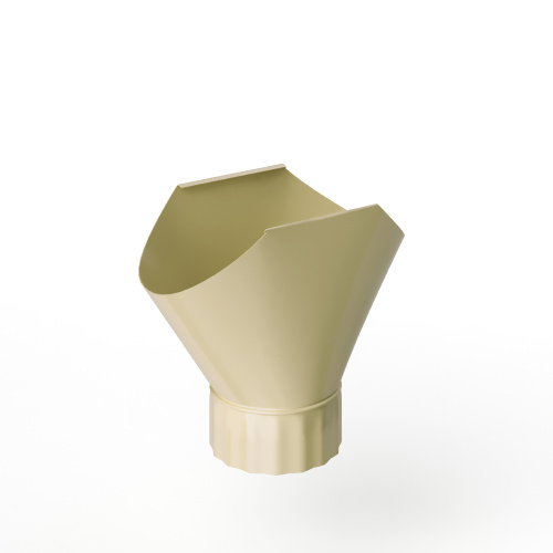 Воронка желоба оцинкованная накладная порошок ф120мм RAL 1015