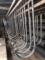 Крепление желоба водосточного короткое c порошковым покрытием ф220x350мм RAL 9006