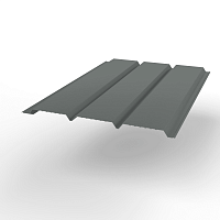 Софит металлический без перфорации оцинкованный с полимерным покрытием 0,45x357мм  RAL 7005