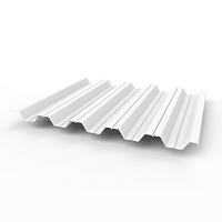 Профнастил оцинкованный с полимерным покрытием полиэстер НС35 buildstor 0,8х1060мм RAL 9010 Белый