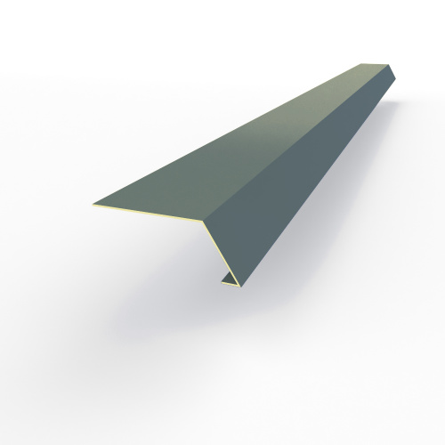 Карнизная планка RAL 7031 оцинкованная c порошковым покрытием 0,45мм Карнизная планка RAL 7031 оцинкованная c порошковым покрытием 0,45мм