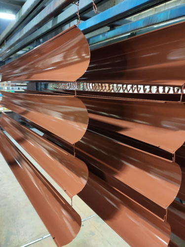 Желоб водосточный оцинкованный порошок ф120х2000мм RAL 9004 фото 3