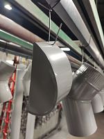 Заглушка желоба водосточного оцинкованная порошок ф120мм RAL 9006