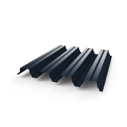 Профнастил Н75 - 0,65 (RAL 5011) с полимерным покрытием (полиэстер)