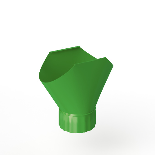 Воронка желоба оцинкованная накладная порошок ф180мм RAL 6018